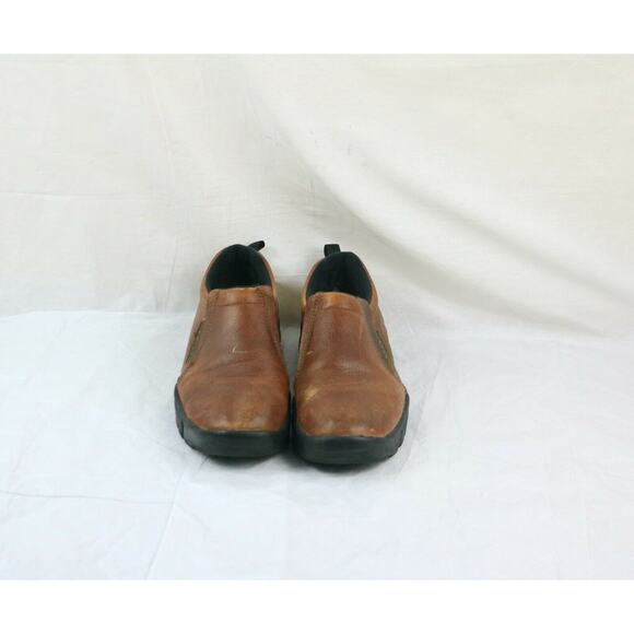 Roper Performance Mens Casual Slip On Shoes Size 10.5 Brown Leather Loafers - Picture 2 of 8